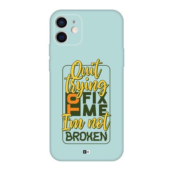 Not Broken Back Case for iPhone 12 Pro